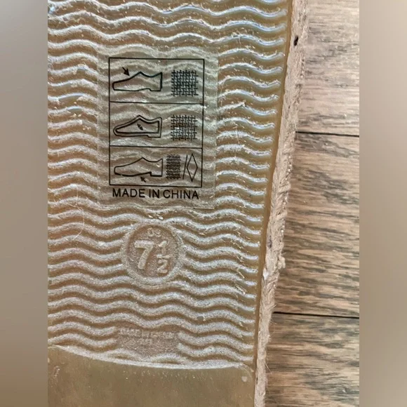 SOLUDOS Bees Cotton Woven Canvas Slip-On Espadrille Mule Flats / Sz 7.5 - Picture 10 of 10